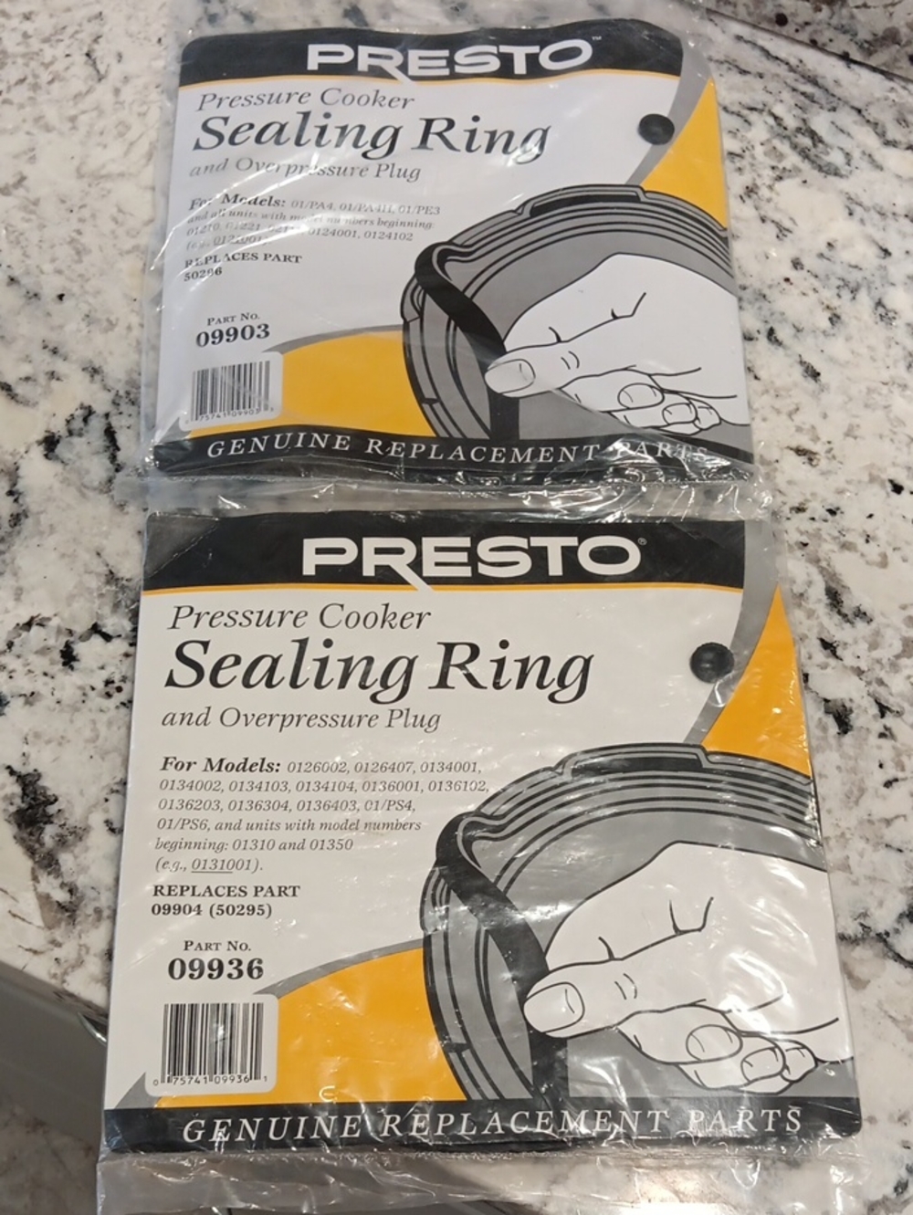 2 Presto Pressure Cooker Sealing Rings